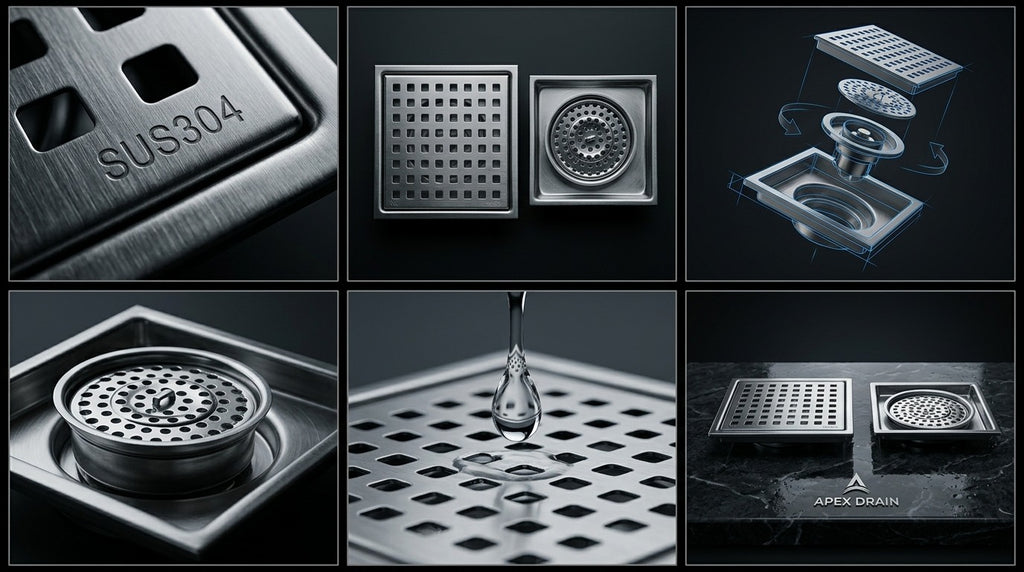 304 Stainless Steel Floor Waste Drain – Premium Bathroom Drain