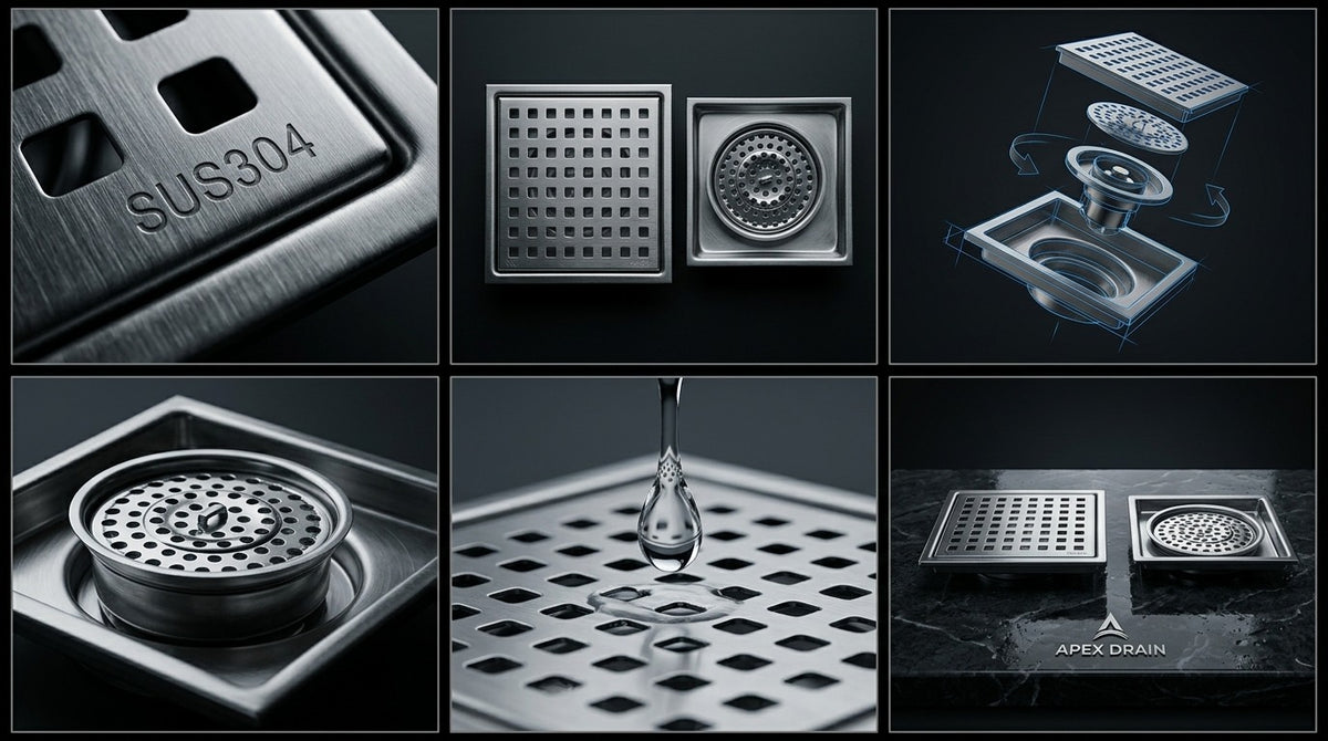 304 Stainless Steel Floor Waste Drain – Premium Bathroom Drain